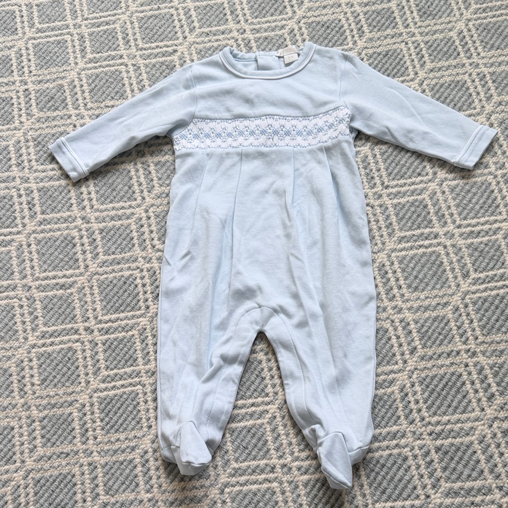 Kissy Kissy Classics - Hand-Smoked CLB Charmed Blue Footie